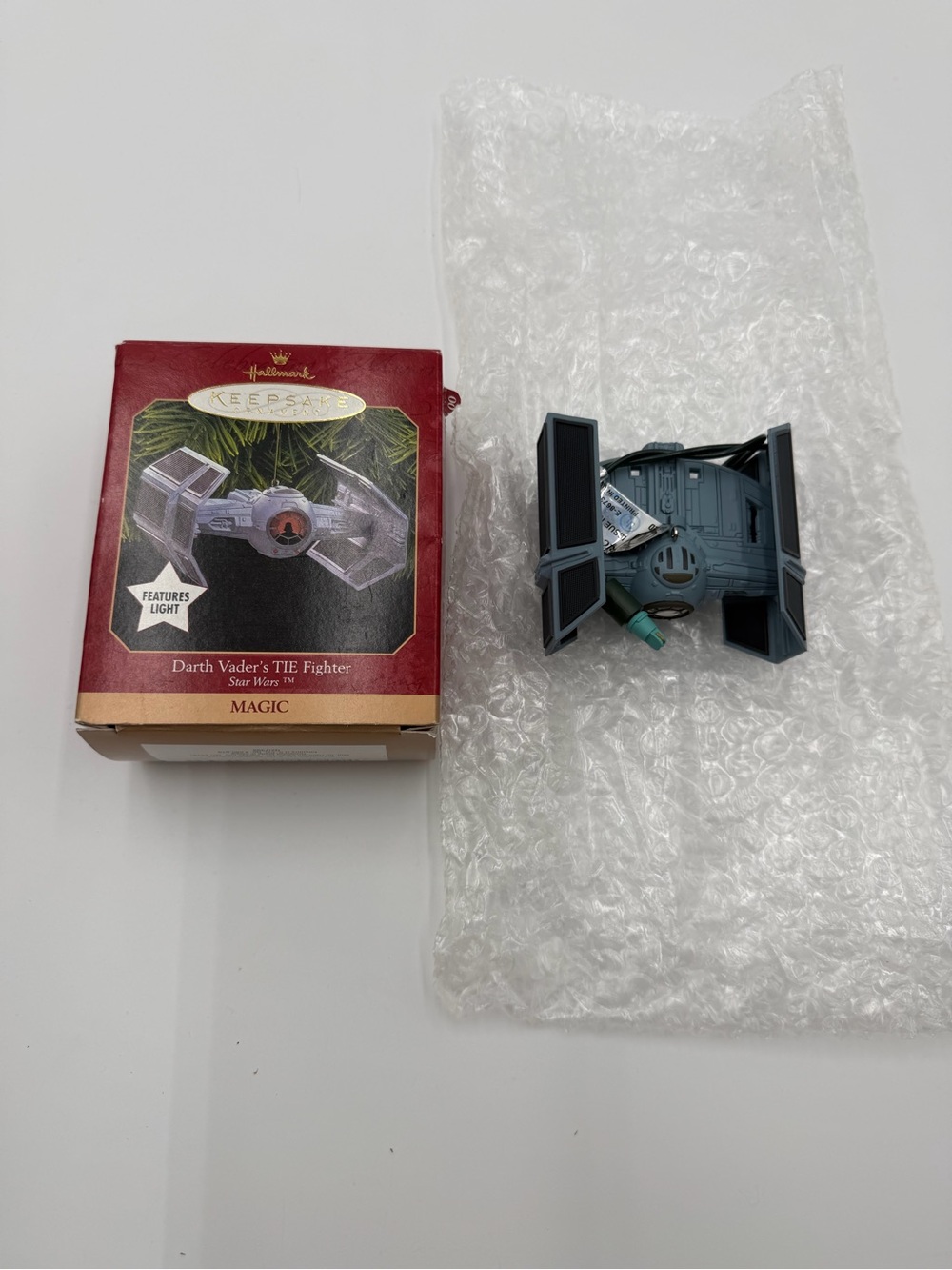 1999 Hallmark Keepsake Ornament of Darth Vader's TIE Fighter from Star Wars